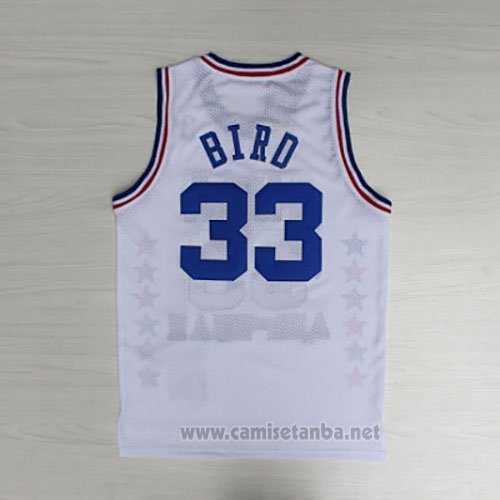 Camiseta All Star 1990 Larry Bird #33 Blanco